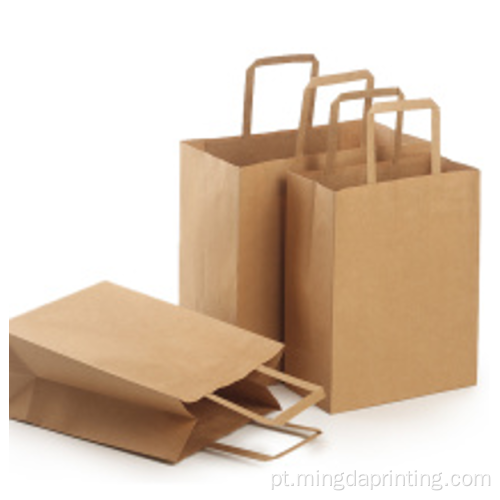 Tamanho personalizado de carga pesada e ecologicamente correta bolsa de papel